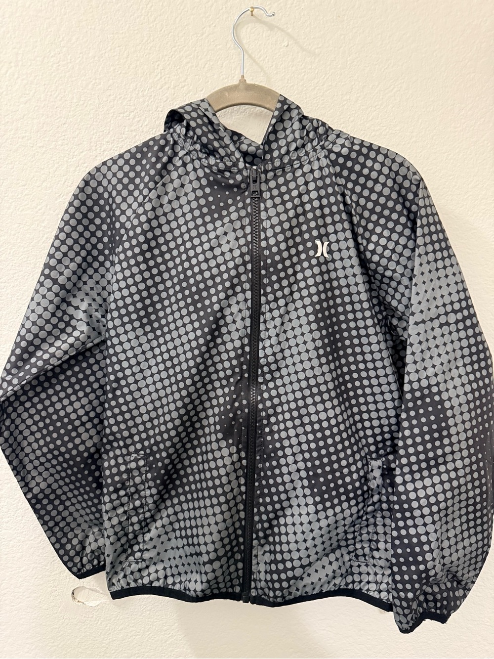 Hurley Boys Core Printed Windbreaker Jacket Med